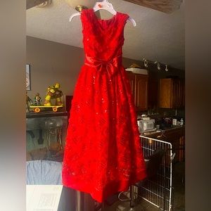 Girls Red Formal Dress
